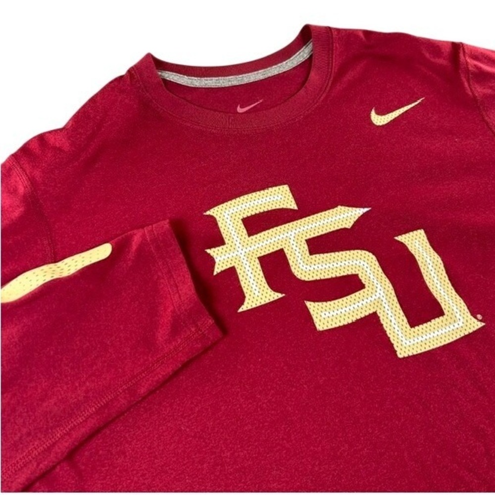 Nike Dri-Fit Florida State FSU Seminoles Men's Long Sleeve Shirt MD
